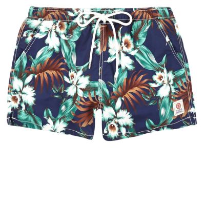 Blue Franklin & Marshall floral swim shorts